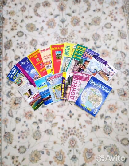 Планы схемы путеводители городов России СССР