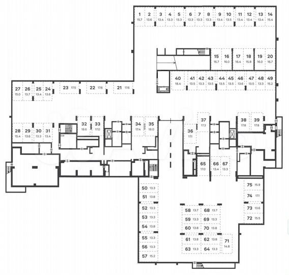 Машиноместо, 15 м²