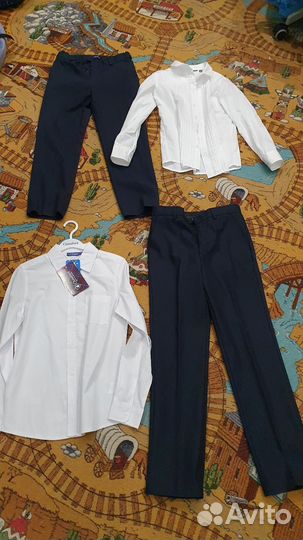 Пиджак, рубашки, брюки для школы 134/140 выпускной