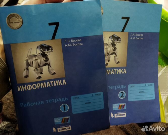 Информатика 7 класс Босова рабочая тетрадь 2 части