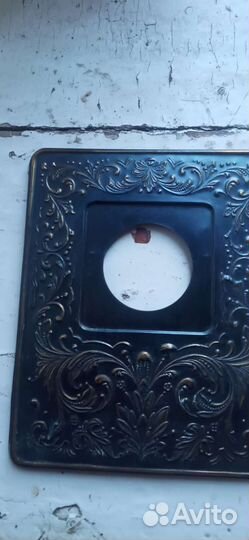 Панель под электровыключатель. Чеканка СССР