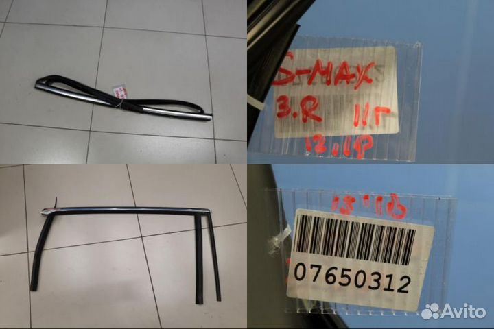 Уплотнитель стекла двери задний правый Ford S-MAX 2006-2015