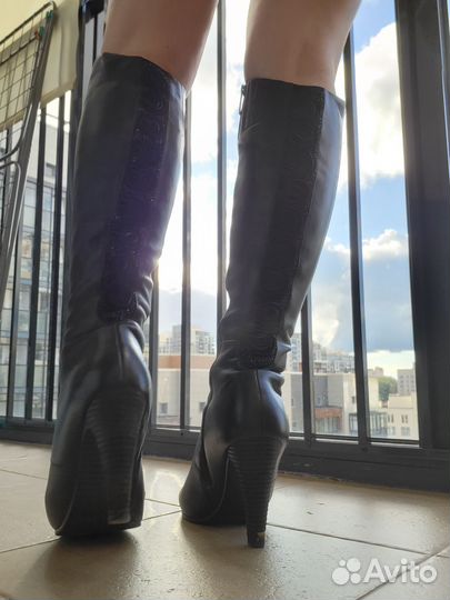 Сапоги демисезонные натуральная кожа женские