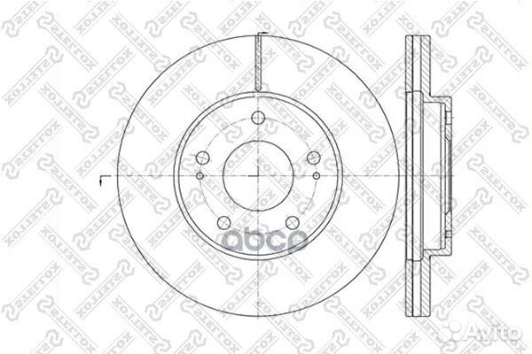 6020-3034V-SX диск тормозной переднийMitsubish