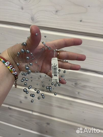 Monet, винтаж,чокер серебристый жемчуг