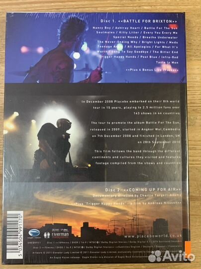 Placebo We Come In Pieces, 2 DVD, фименные, новые