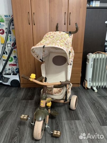 Велосипед коляска с ручкой