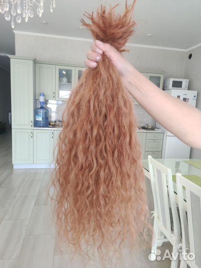 Волосы для наращивания 60 см бу