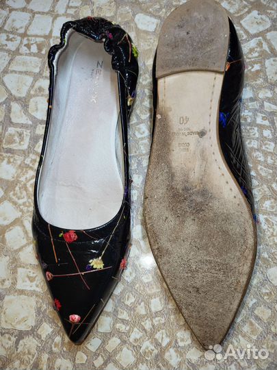 Балетки натуральная кожа 39 40