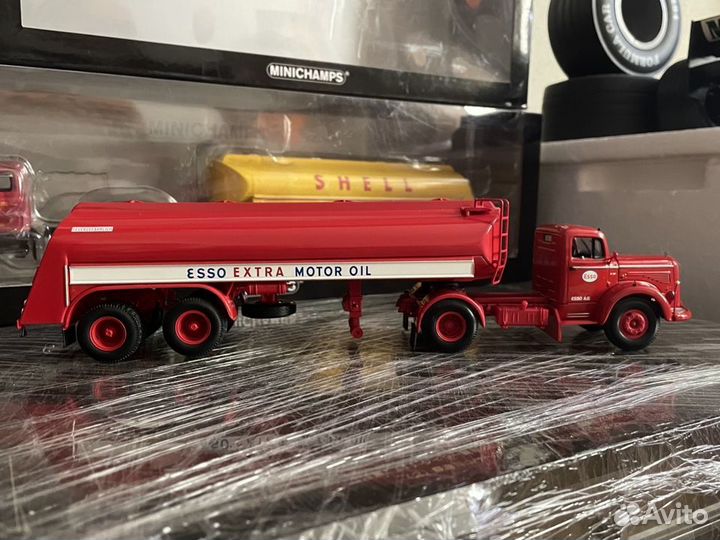 Модели грузовиков, тягач,цистерна, 1:43 Minichamps