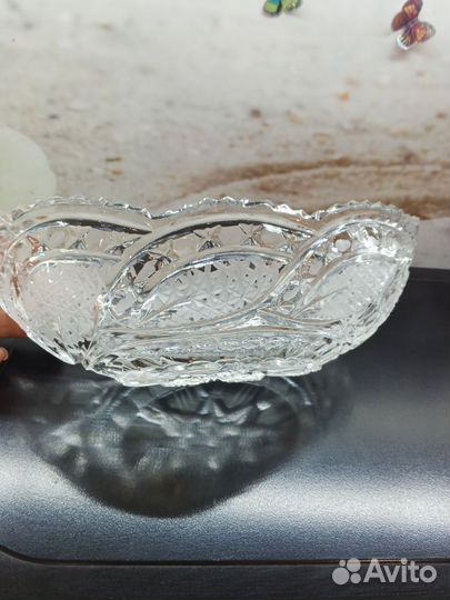 Салатник хрустальный СССР