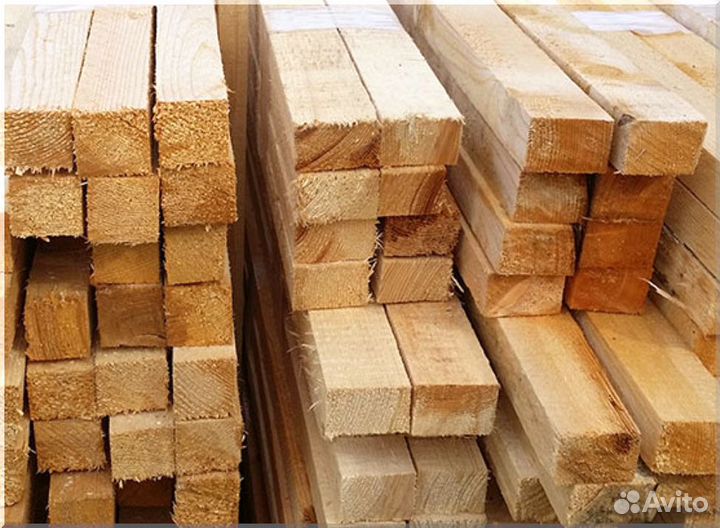 Брусок обрезной сухой хвоя 50х50, 6м