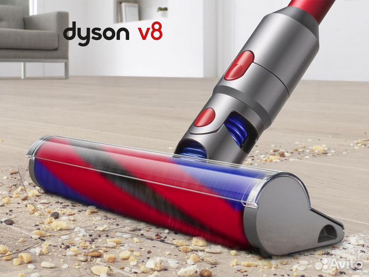 Пылесос Dyson V8 Fluffy Extra Nickel/Silver