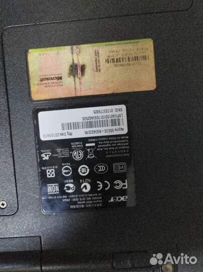 Acer aspire 5553G ZR8A на запчасти