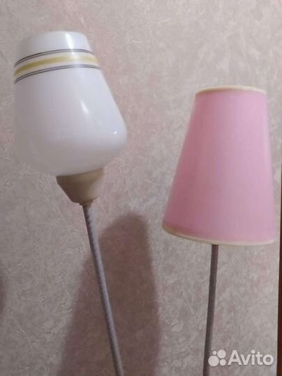 Торшер СССР дуэт, абажур этикетка
