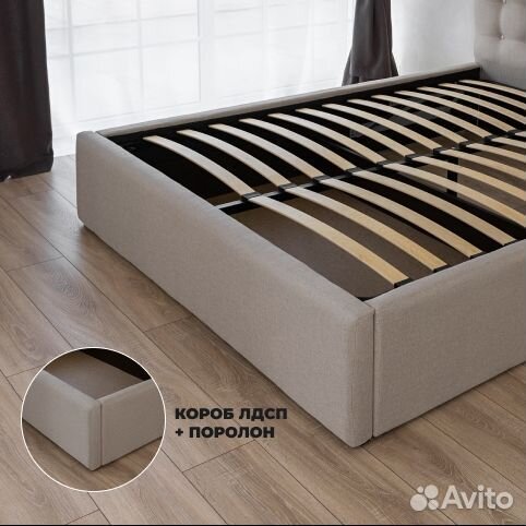 Кровать с матрасом двуспальная 160х200 Марсель