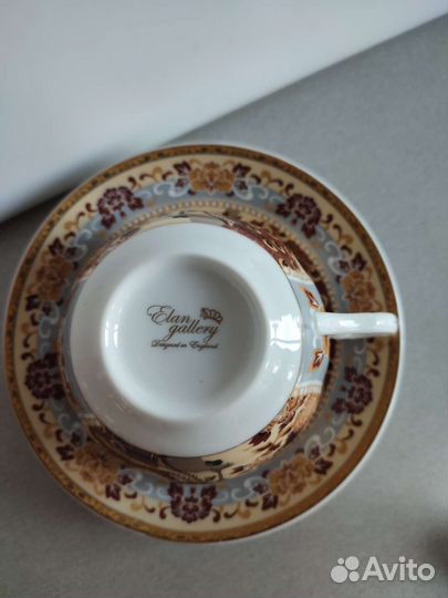 Чайная пара из очень тонкого фарфора