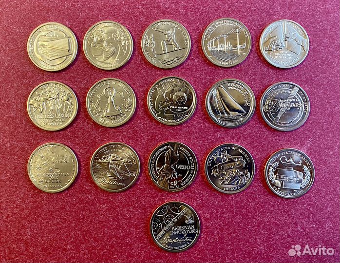 Доллары США. Инновации, Сакагавея,Президенты