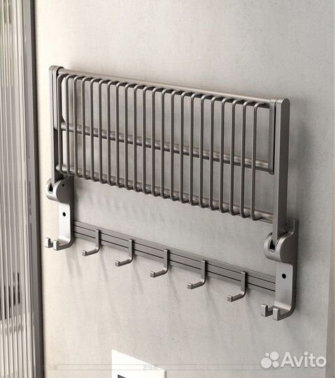 Держатель для полотенец в ванную складной