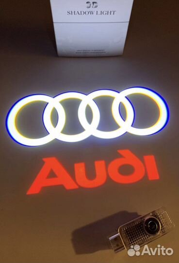 Лазерная проекция Audi 2-го поколения