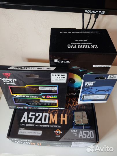 Материнская плата с процессором