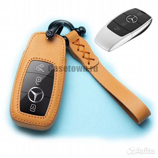 Чехол на ключ мерседес С, Е, S, GLE (с плёнкой)