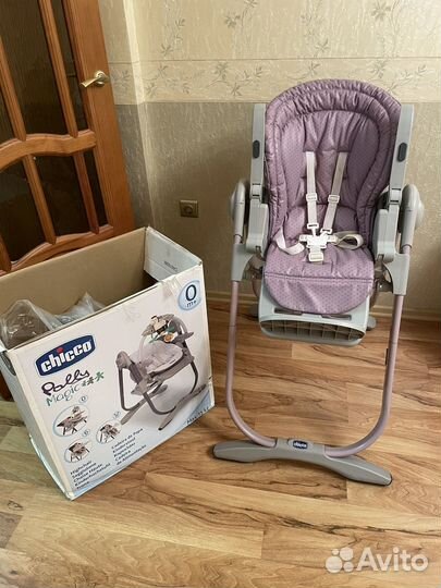 Стульчик для кормления chicco polly magic