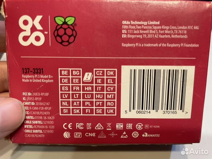 Микрокомпьютер Raspberry PI 3 Model B+