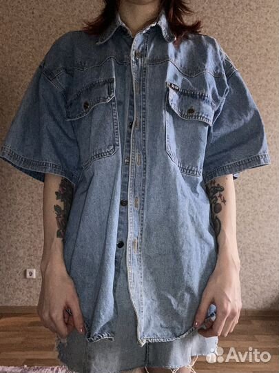 Рубашка джинсовая