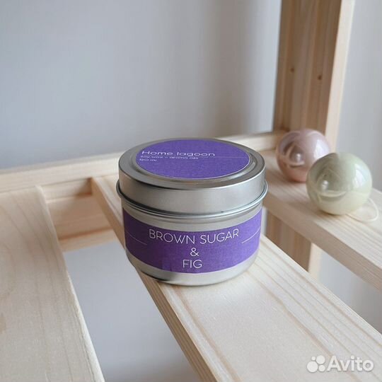 Соевая свеча «Коричневый сахар и инжир» 120 мл