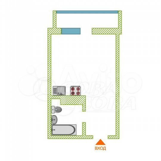 Квартира-студия, 24 м², 9/20 эт.