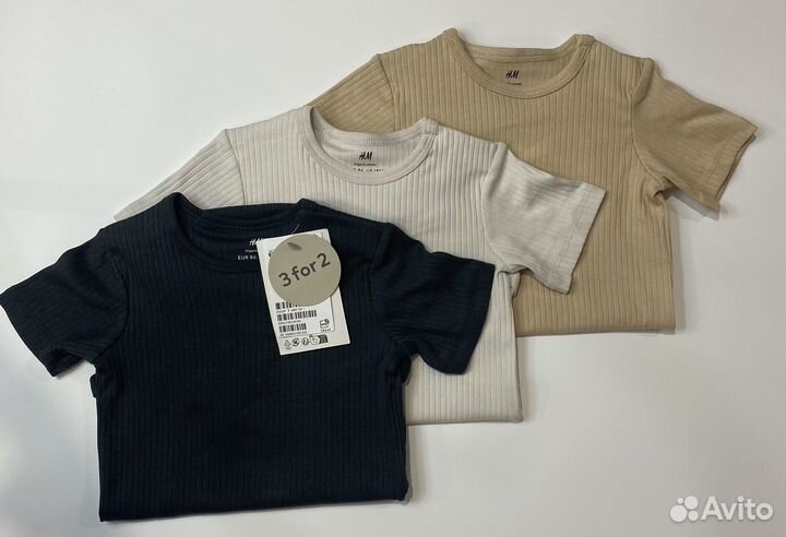 Боди H&M для малышей комплект 92