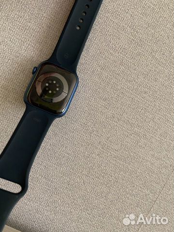 Часы apple watch 7 45 mm blue