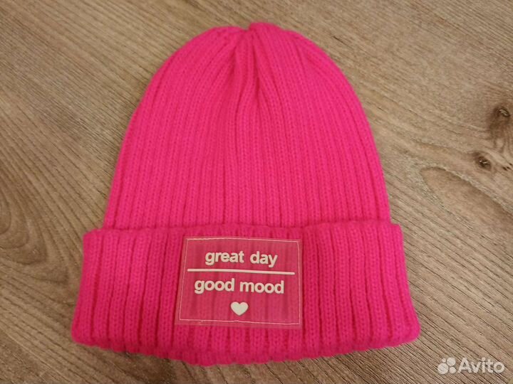 Шапка для девочки 5-6 лет новая