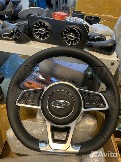 Мульти руль на ваз/lada тюнинг в стиле Мерседес