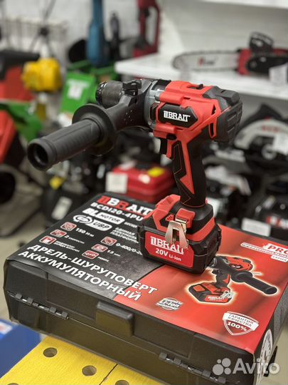 Шуруповерт Brait 150Нм + адаптер шнека по льду