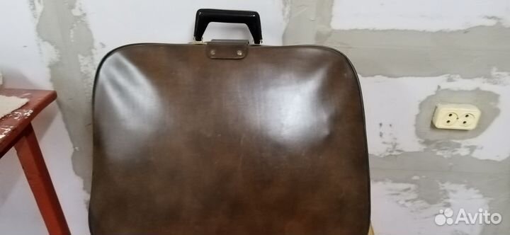 Чемодан СССР кожаный ретро