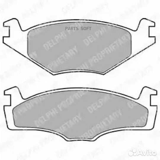 Delphi LP421 Колодки торм дисковые