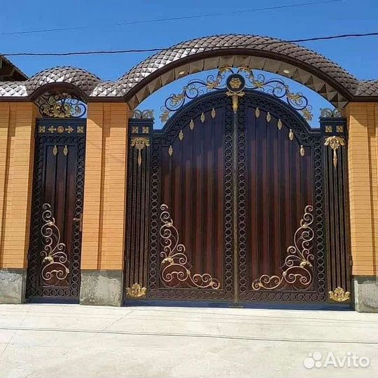 Ворота кованые под ключ