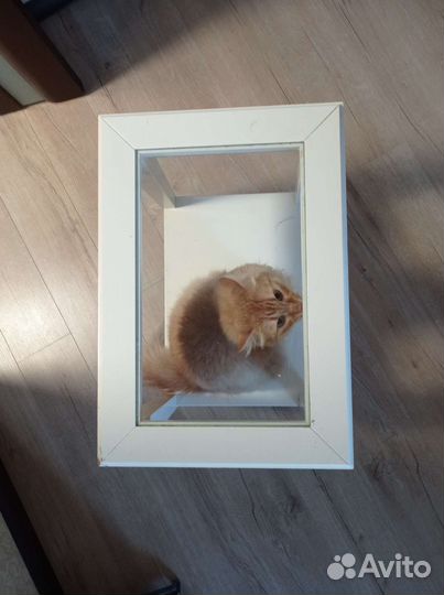 Тумба из натурального дерева белая бу