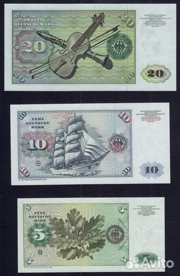 Банкноты Германии (фрг) 1970-1980