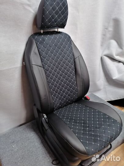 Чехлы на hyundai Getz frant алькантара