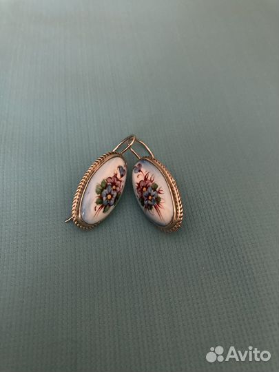 Серьги с амазонитом