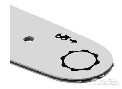 Шина для пил 45 см шаг 0,325 паз 1.5 мм зубр