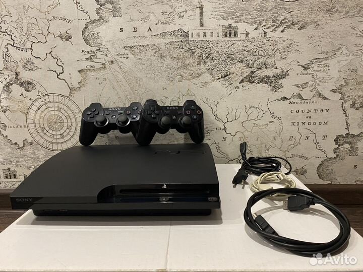 Sony PlayStation 3 Slim 320GB 2 геймпада 400+ игр