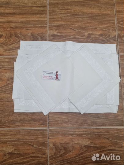 Салфетки лен набор