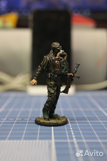 Статуэтки фигурки из металла Водолаз 1/35 олово