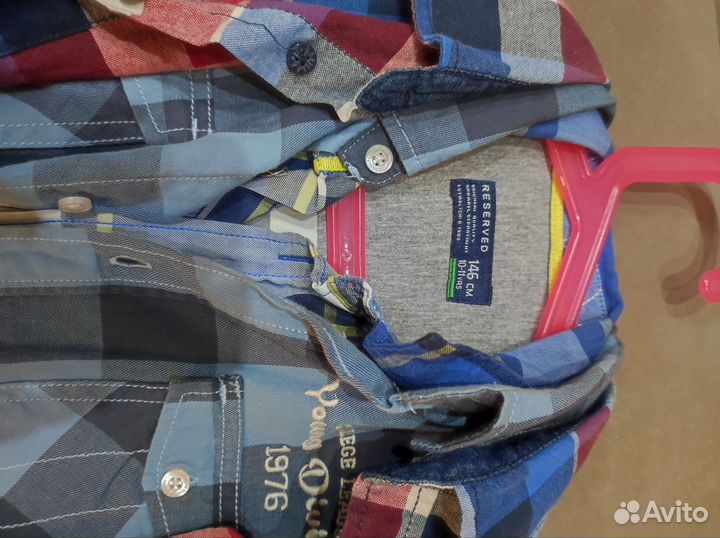 Рубашки пакетом 134 на мальчика
