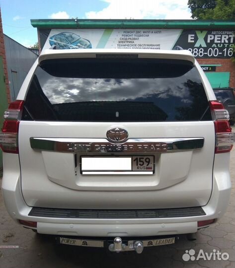 Фаркоп для Toyota Land Cruiser Prado 150 хром