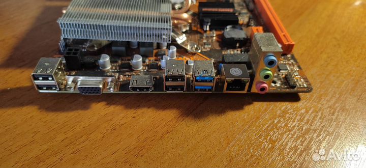 Комплект на 1155 сокете мать+проц+кулер